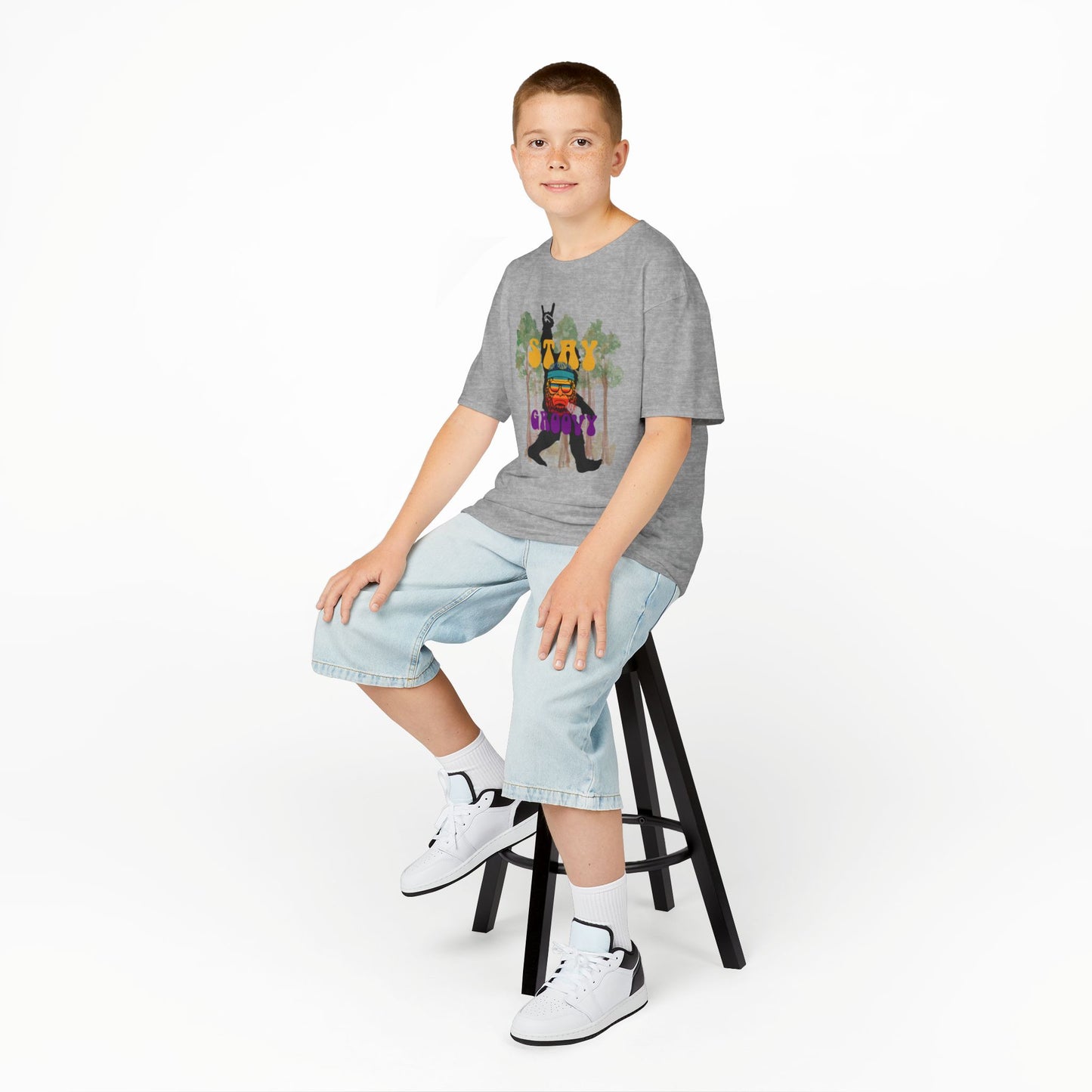 Bigfoot Stay Groovy Kids Tee