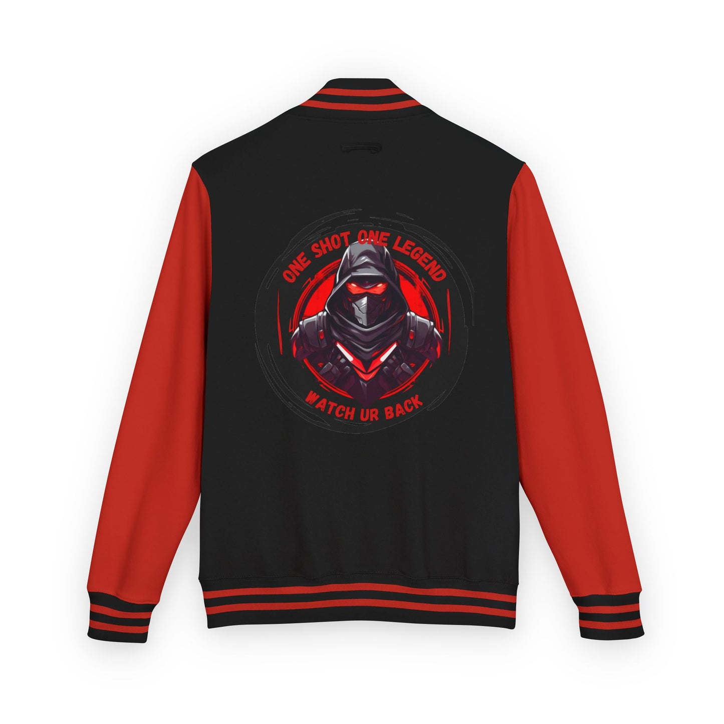 One Shot One Legend Heavyweight Letterman Jacket - One Shot One Legend Design | Gamer Apparel, Varsity Style, Streetwear, Cool Gift, Sportswear