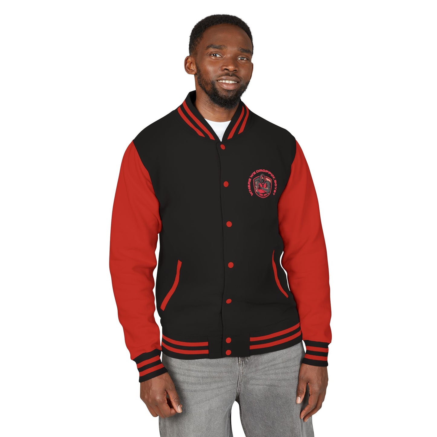 One Shot One Legend Heavyweight Letterman Jacket - One Shot One Legend Design | Gamer Apparel, Varsity Style, Streetwear, Cool Gift, Sportswear