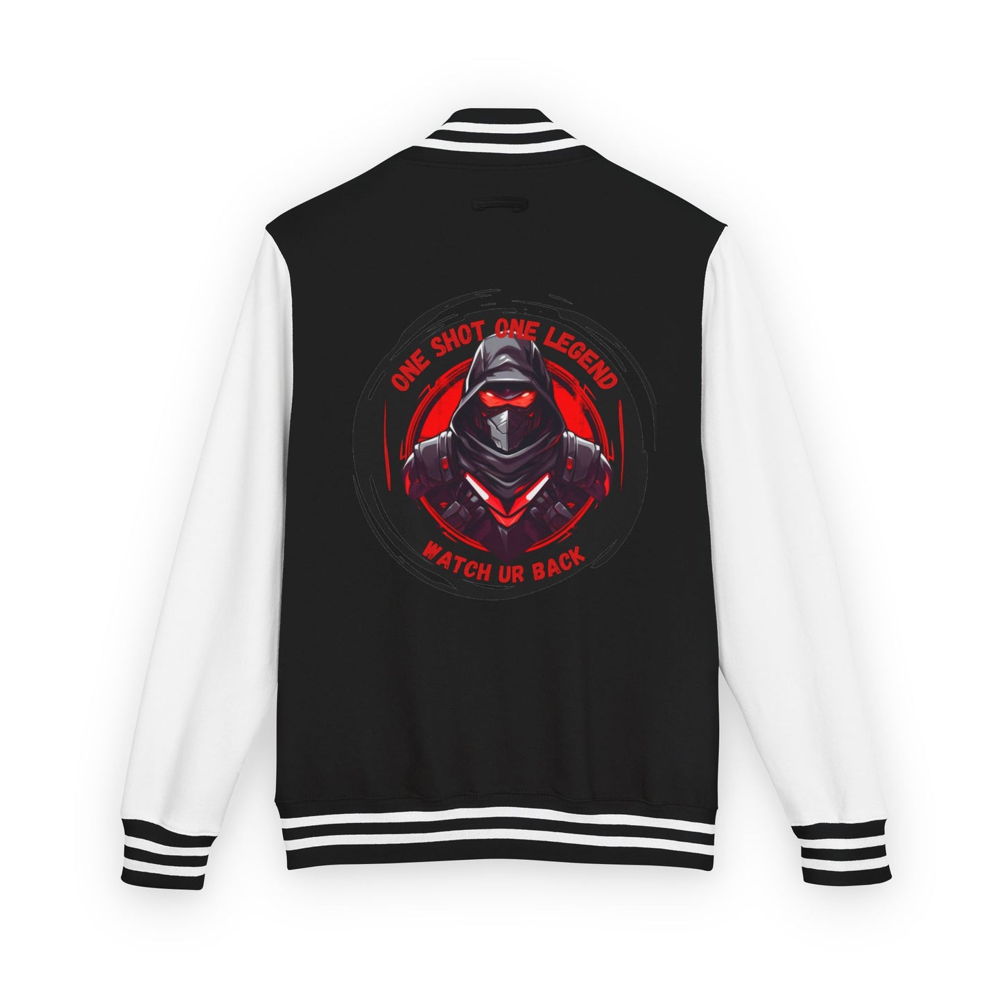 One Shot One Legend Heavyweight Letterman Jacket - One Shot One Legend Design | Gamer Apparel, Varsity Style, Streetwear, Cool Gift, Sportswear