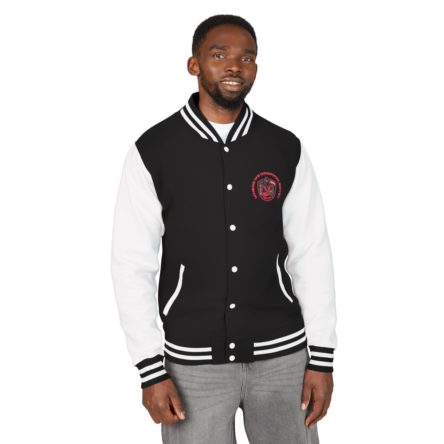 One Shot One Legend Heavyweight Letterman Jacket - One Shot One Legend Design | Gamer Apparel, Varsity Style, Streetwear, Cool Gift, Sportswear
