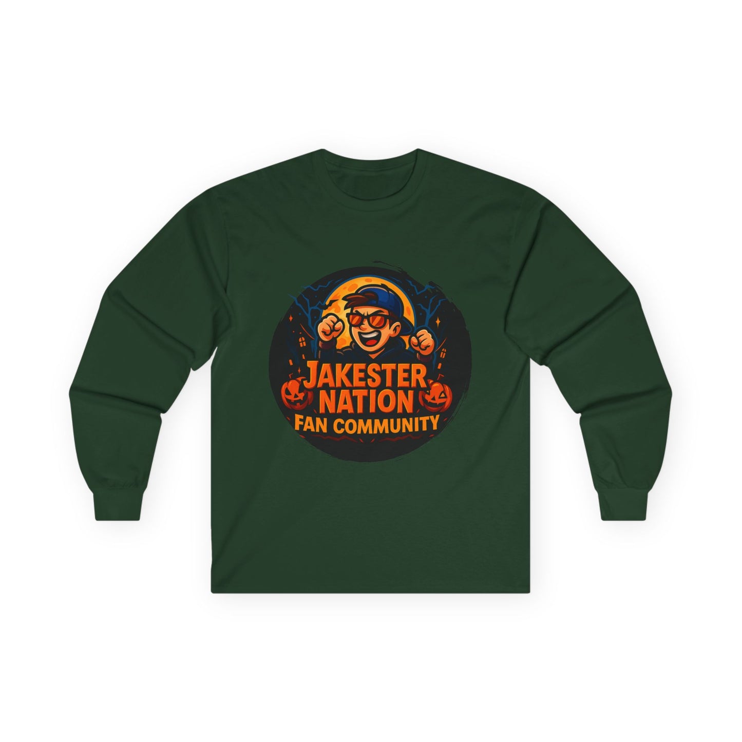 Jakester Nation Long Sleeve Tee, Cozy Fan Apparel, Comfy Halloween Shirt, Great for Gamers, Unique Gift for Friends