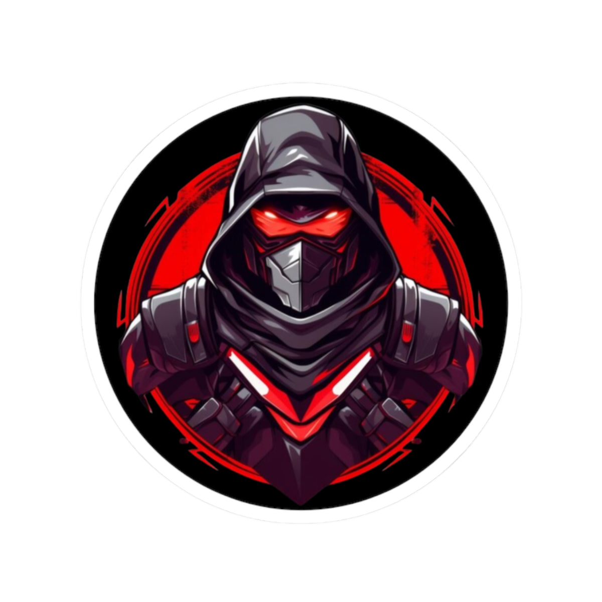 One Shot One Legend Gamer-Themed Kiss-Cut Stickers, Laptop Decor, Cool Art, Cyberpunk Aesthetic, Unique Gift for Gamers, Video Game Accessories