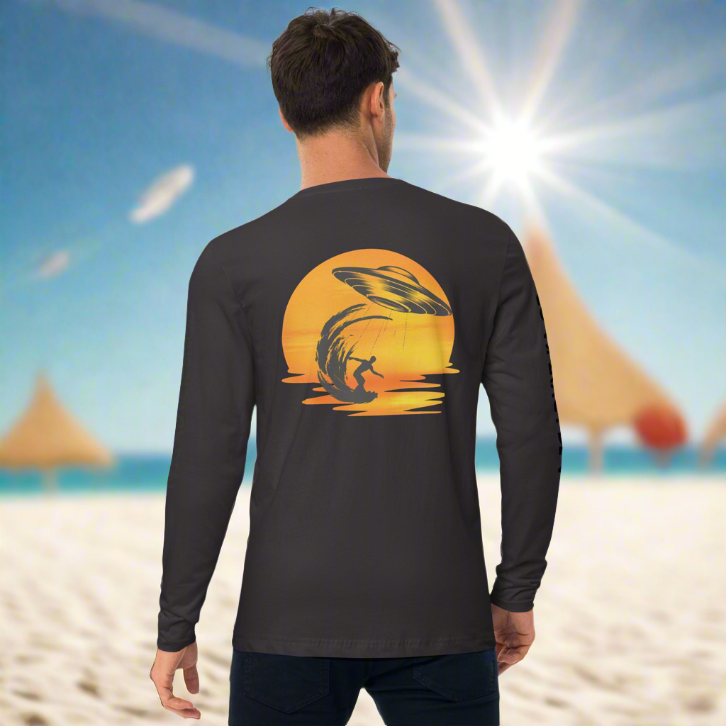 Alien Surf Long Sleeve Fitted Crew