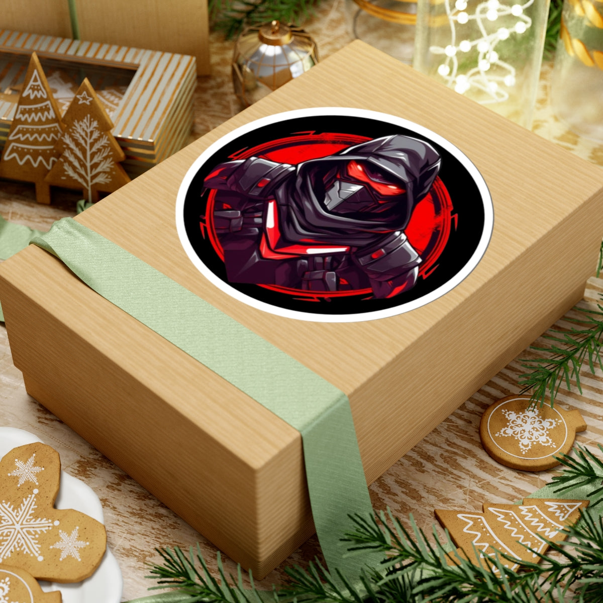 One Shot One Legend Gamer-Themed Kiss-Cut Stickers, Laptop Decor, Cool Art, Cyberpunk Aesthetic, Unique Gift for Gamers, Video Game Accessories