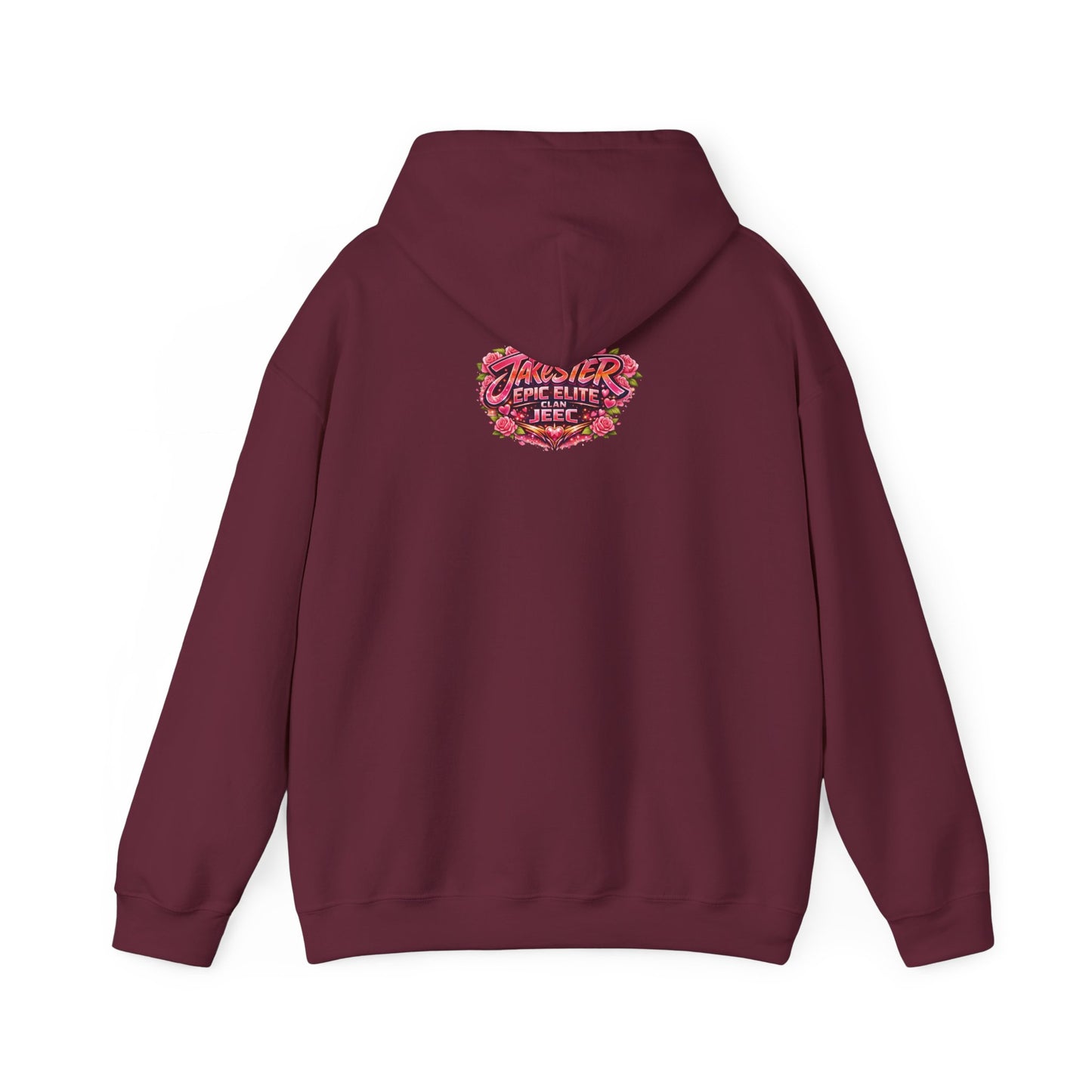 Hoodie — Floral 'Jakes Epic Elite' Heart Graphic Pullover