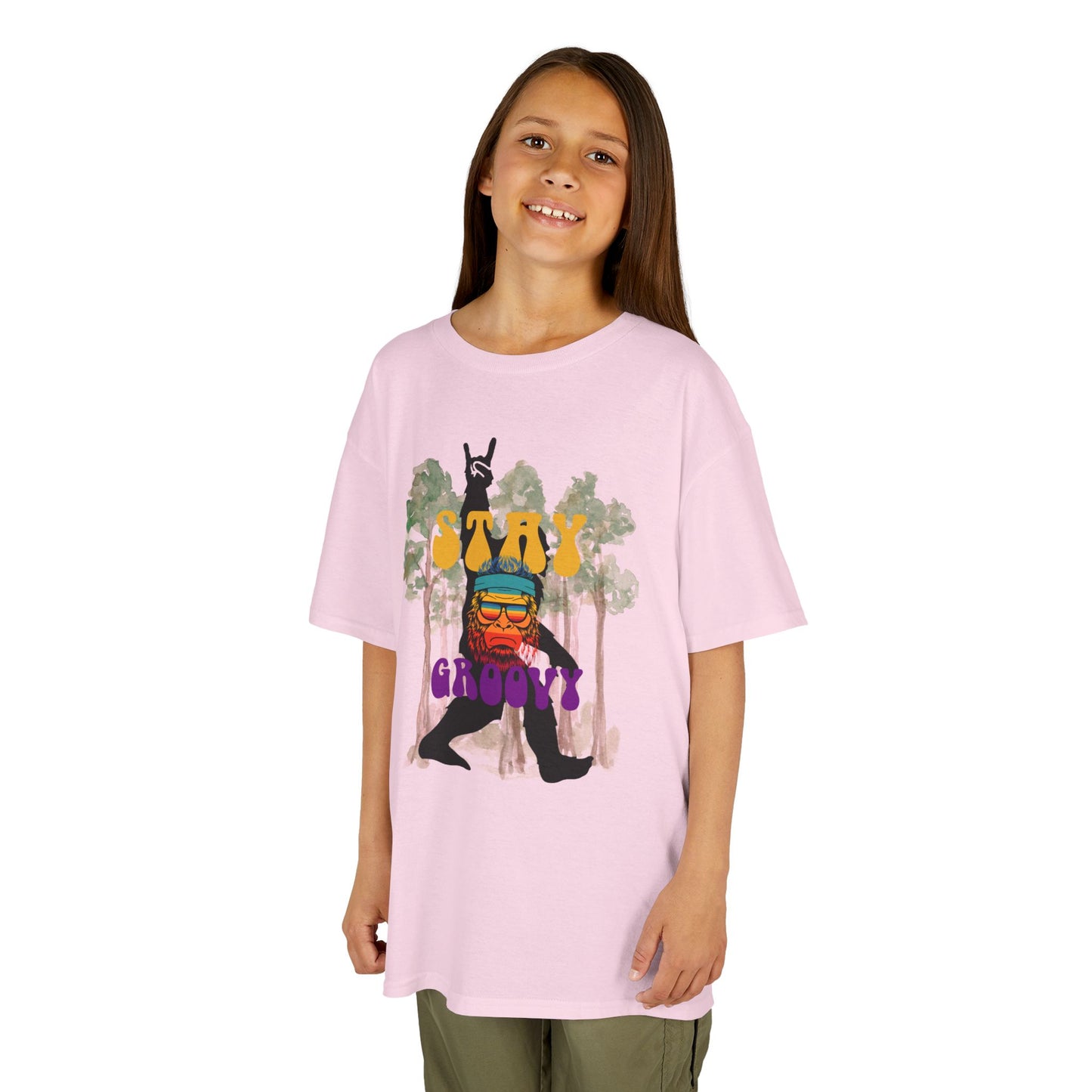 Bigfoot Stay Groovy Kids Tee