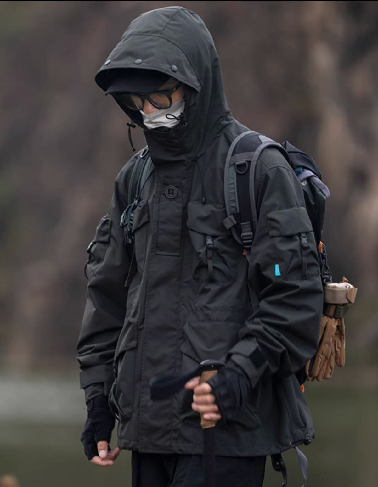 APEJ8 Black Tactical Wilderness Jacket