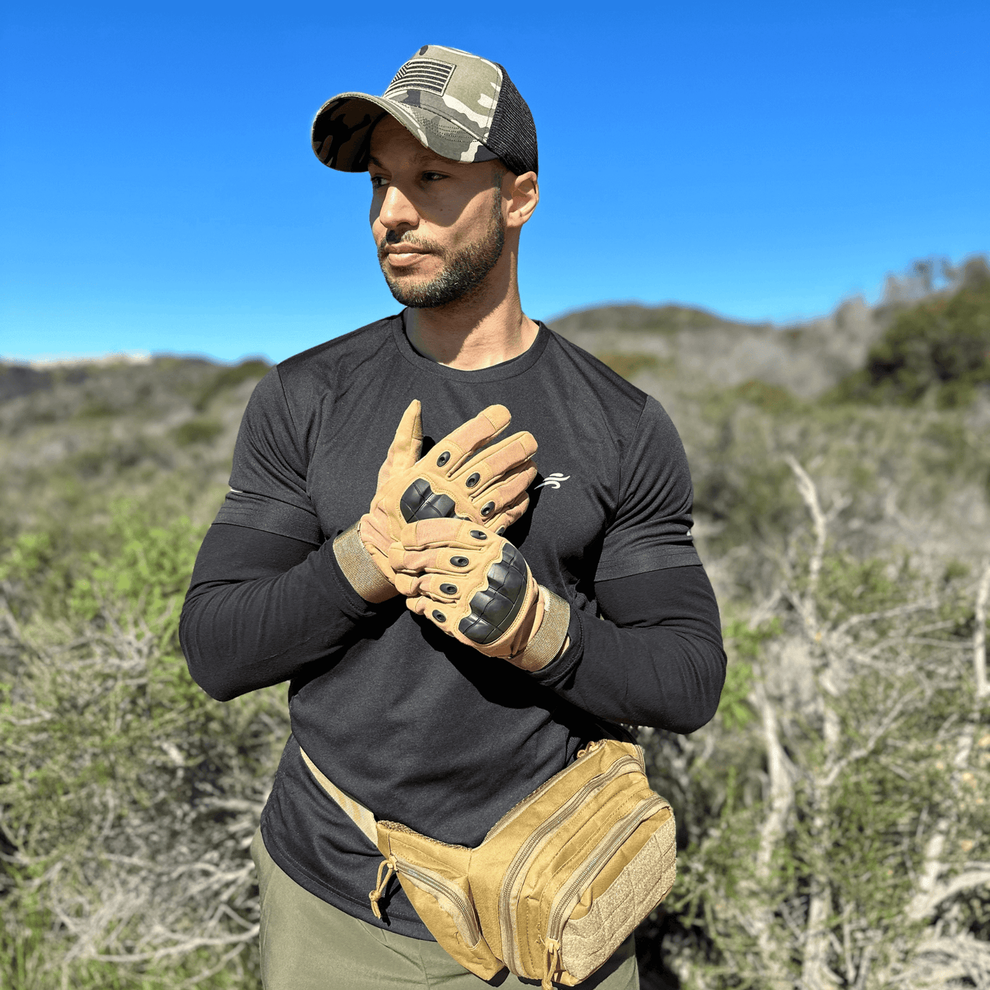 Tactical Gloves for Outdoor With Touchscreen Fingertip Capability