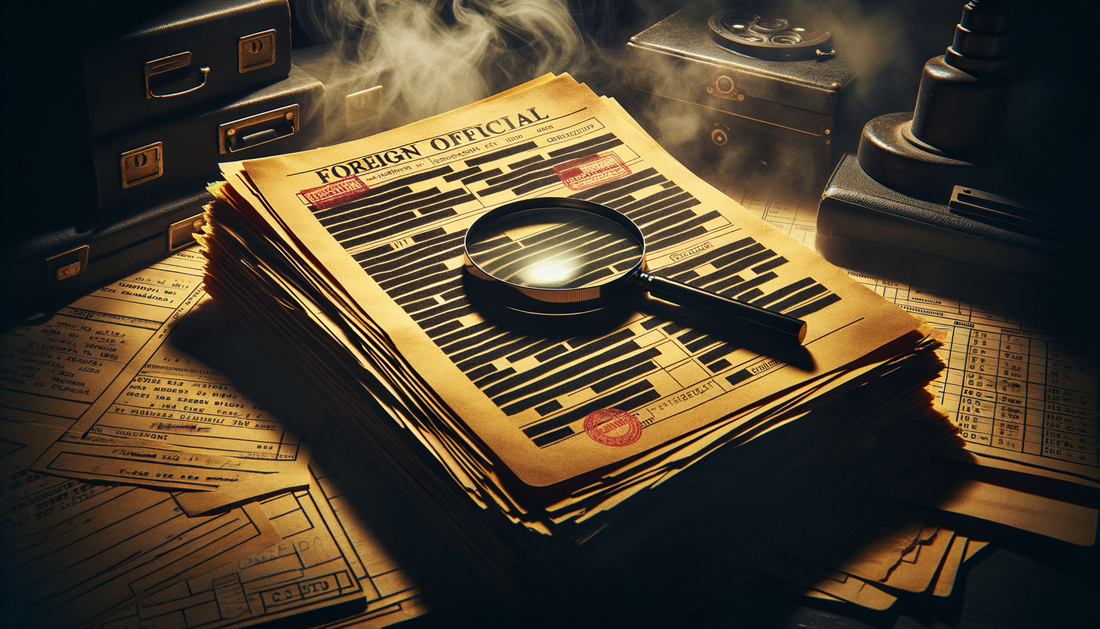 The Foreign Official: The 1,500-Page Redaction They Didn't Want You To See