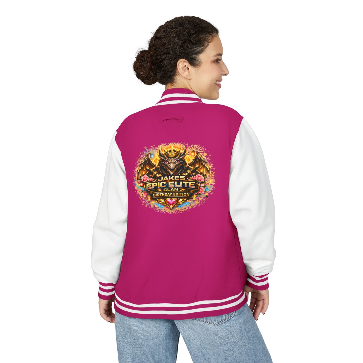 Letterman Jacket — "Jake's Epic Elite Clan" Gaming Varsity Jacket