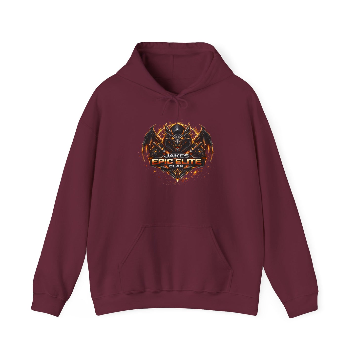 Jakes Epic Elite Gaming Hoodie - Fiery Crest Graphic Pullover