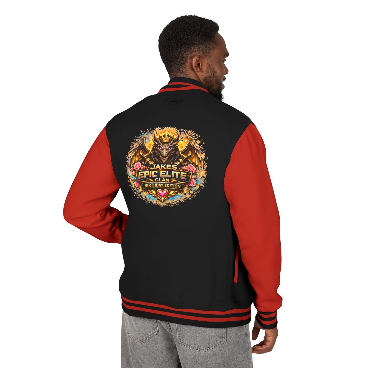 Letterman Jacket — "Jake's Epic Elite Clan" Gaming Varsity Jacket