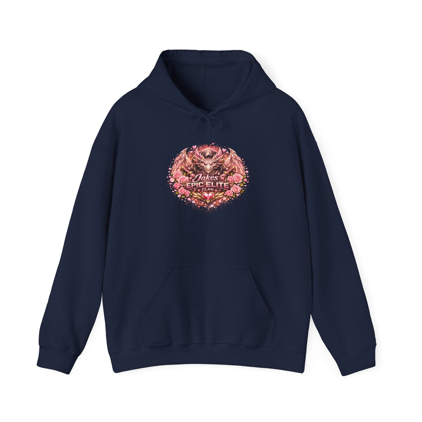 Hoodie — Floral 'Jakes Epic Elite' Heart Graphic Pullover
