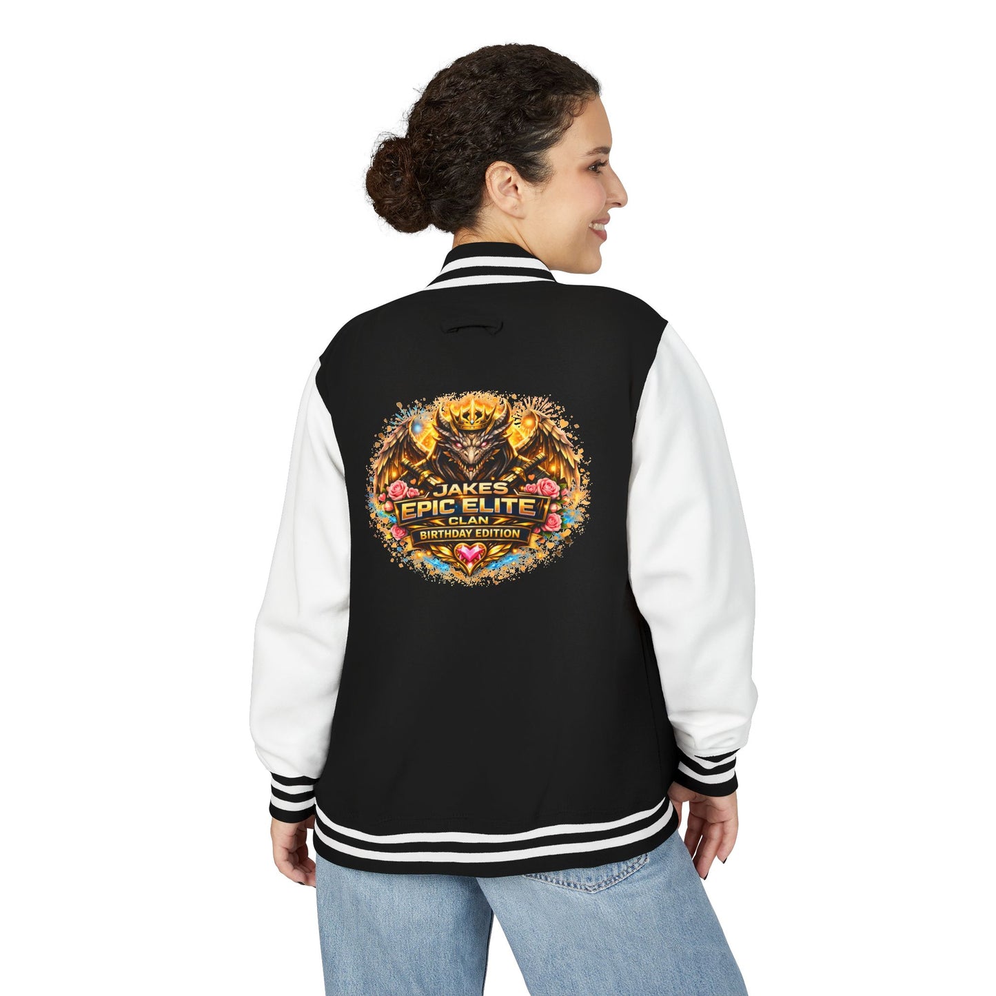 Letterman Jacket — "Jake's Epic Elite Clan" Gaming Varsity Jacket