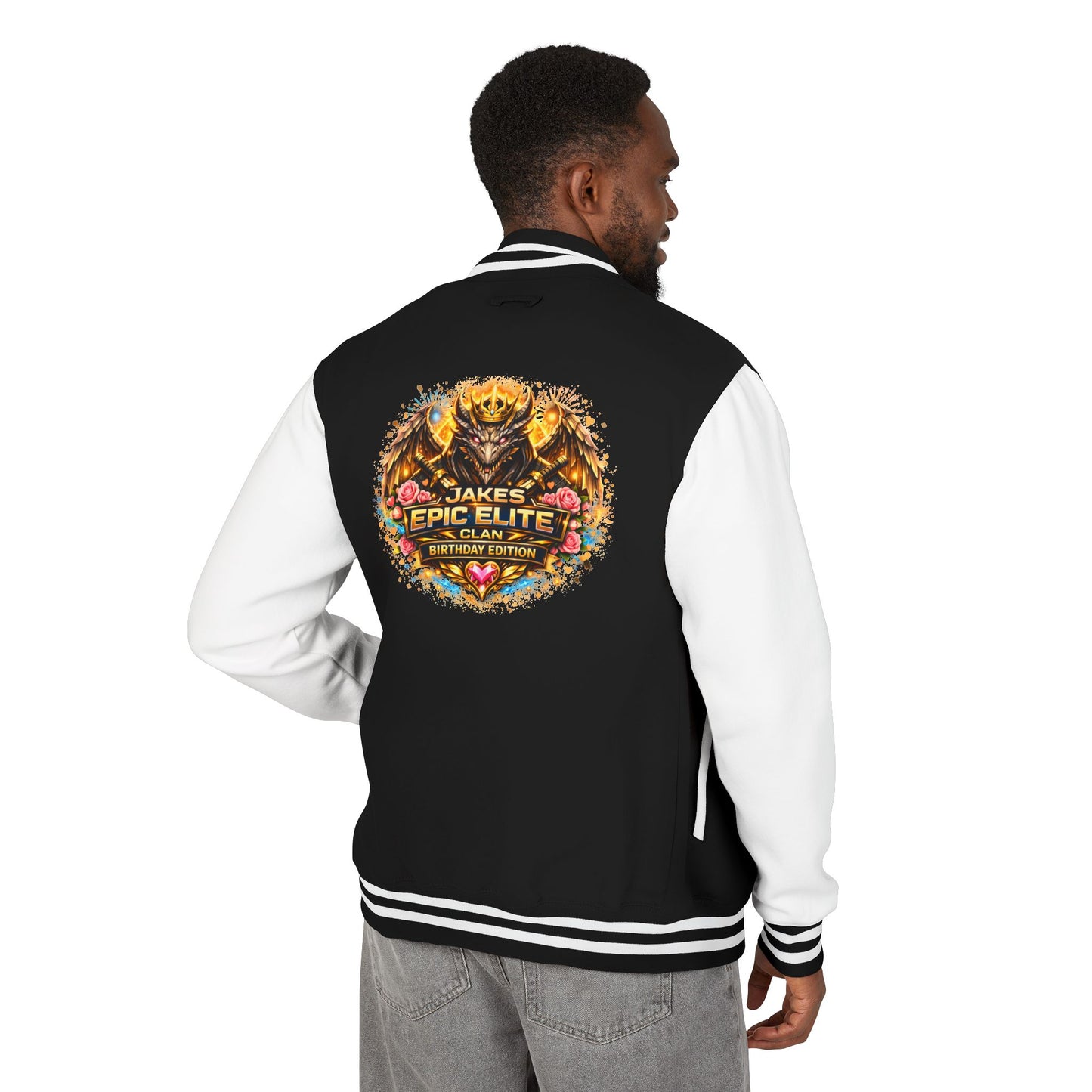 Letterman Jacket — "Jake's Epic Elite Clan" Gaming Varsity Jacket