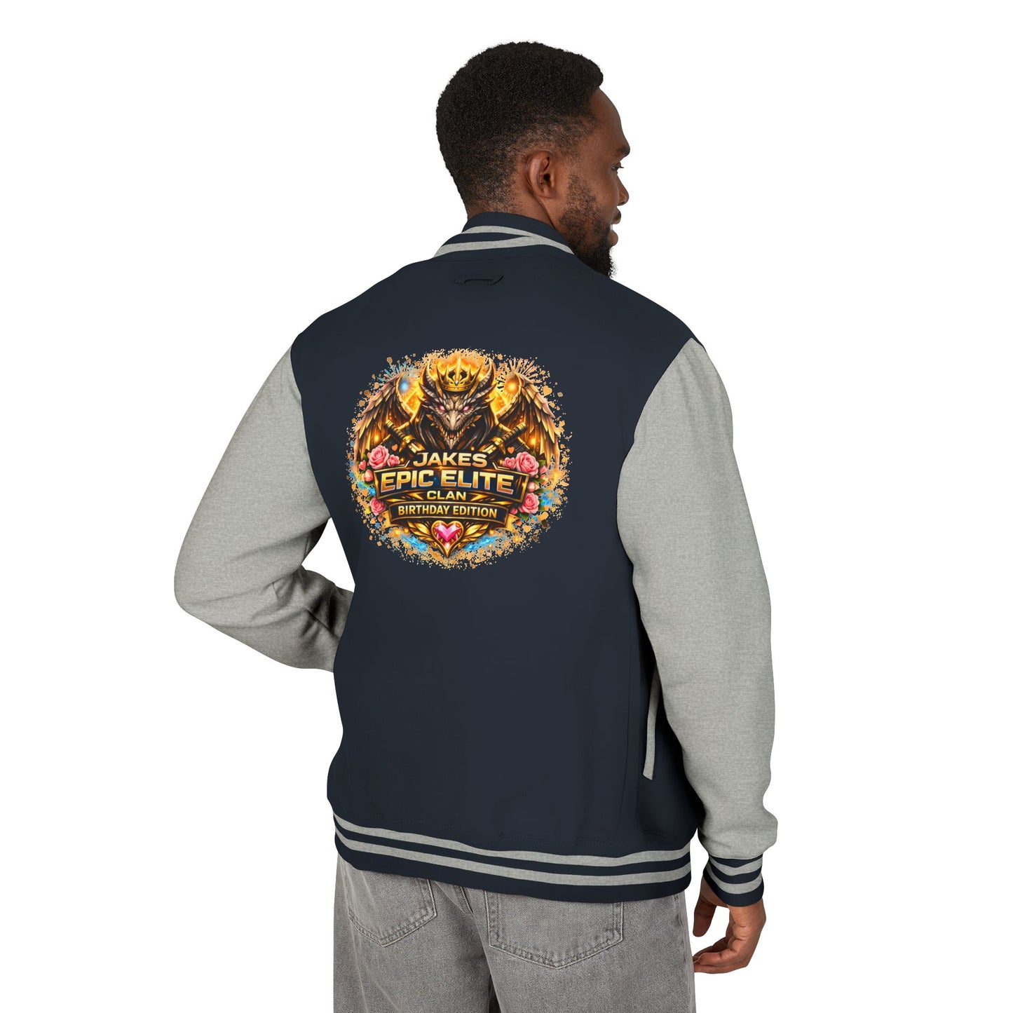 Letterman Jacket — "Jake's Epic Elite Clan" Gaming Varsity Jacket