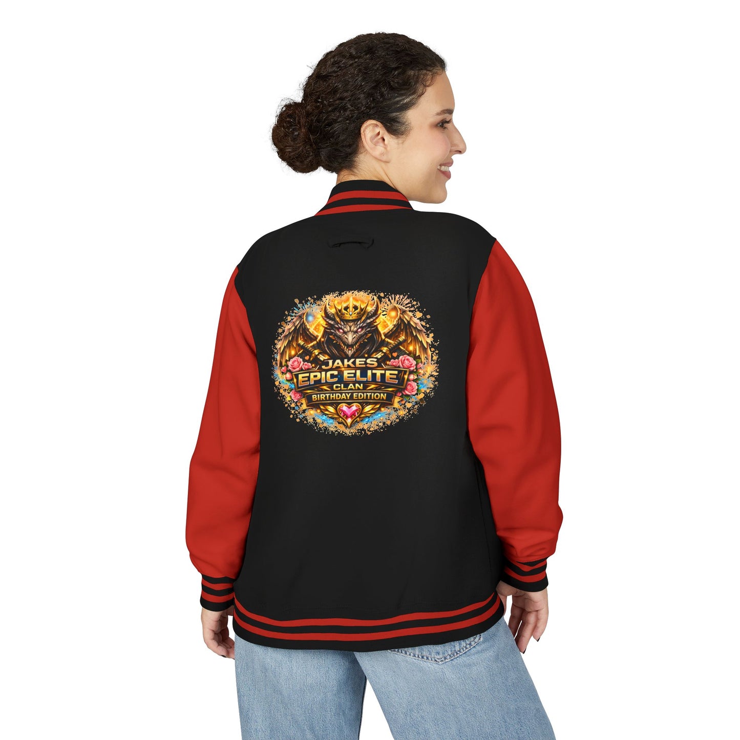 Letterman Jacket — "Jake's Epic Elite Clan" Gaming Varsity Jacket