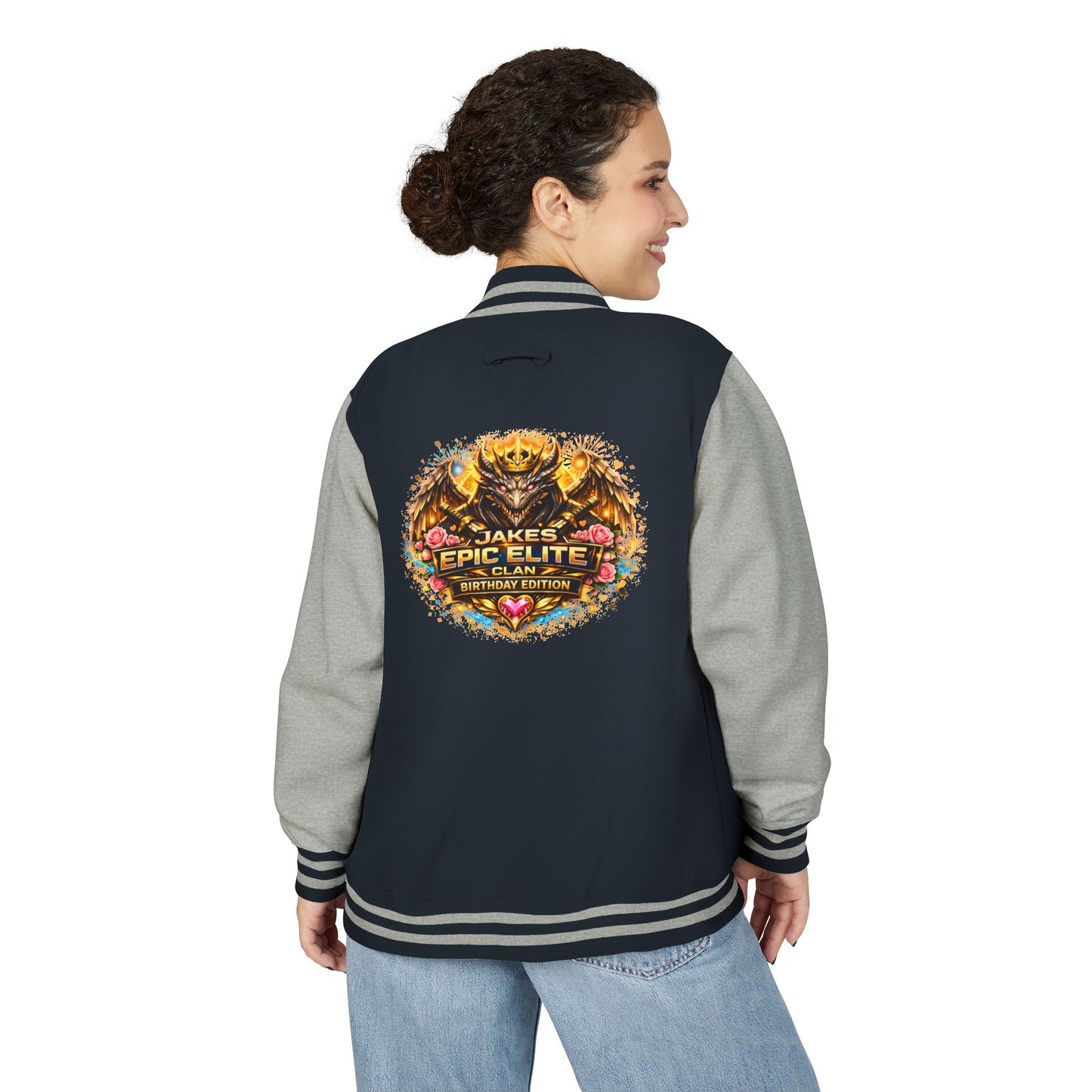 Letterman Jacket — "Jake's Epic Elite Clan" Gaming Varsity Jacket