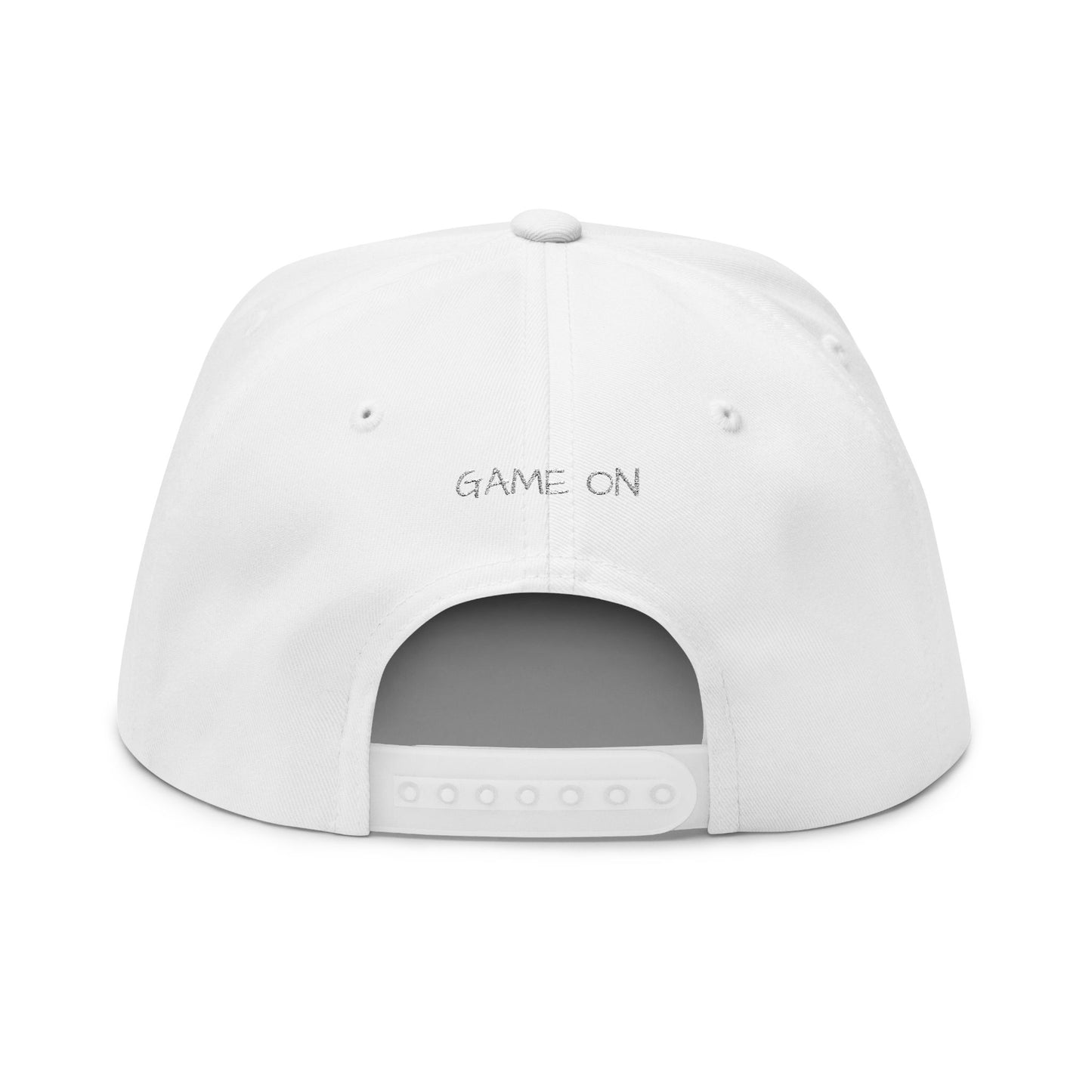 Jakes Epic Elite Clan Embroidered Gamer Crest Flat Bill Cap – 'Game On' Snapback Hat