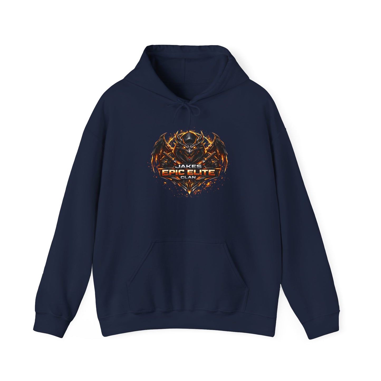 Jakes Epic Elite Gaming Hoodie - Fiery Crest Graphic Pullover