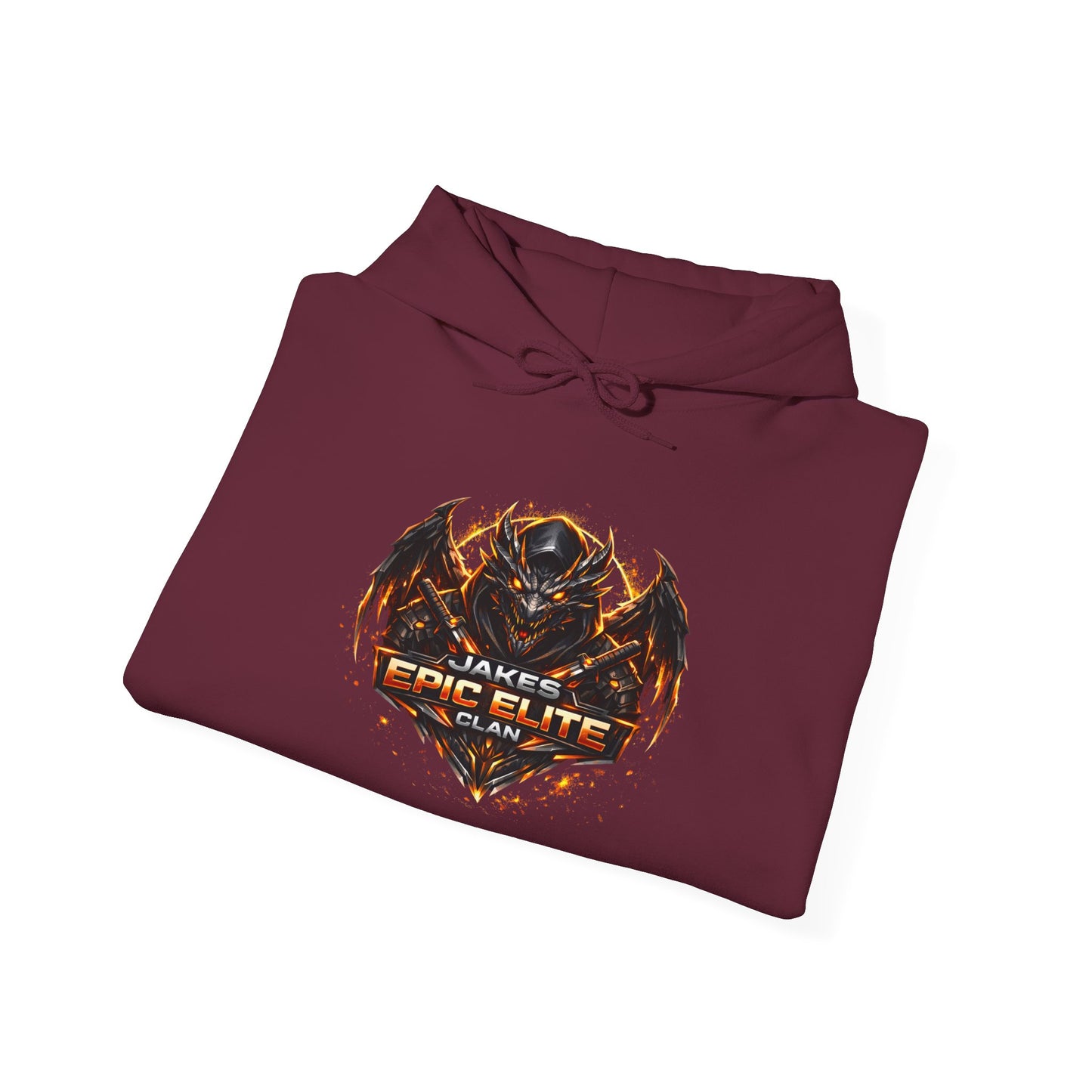 Jakes Epic Elite Gaming Hoodie - Fiery Crest Graphic Pullover