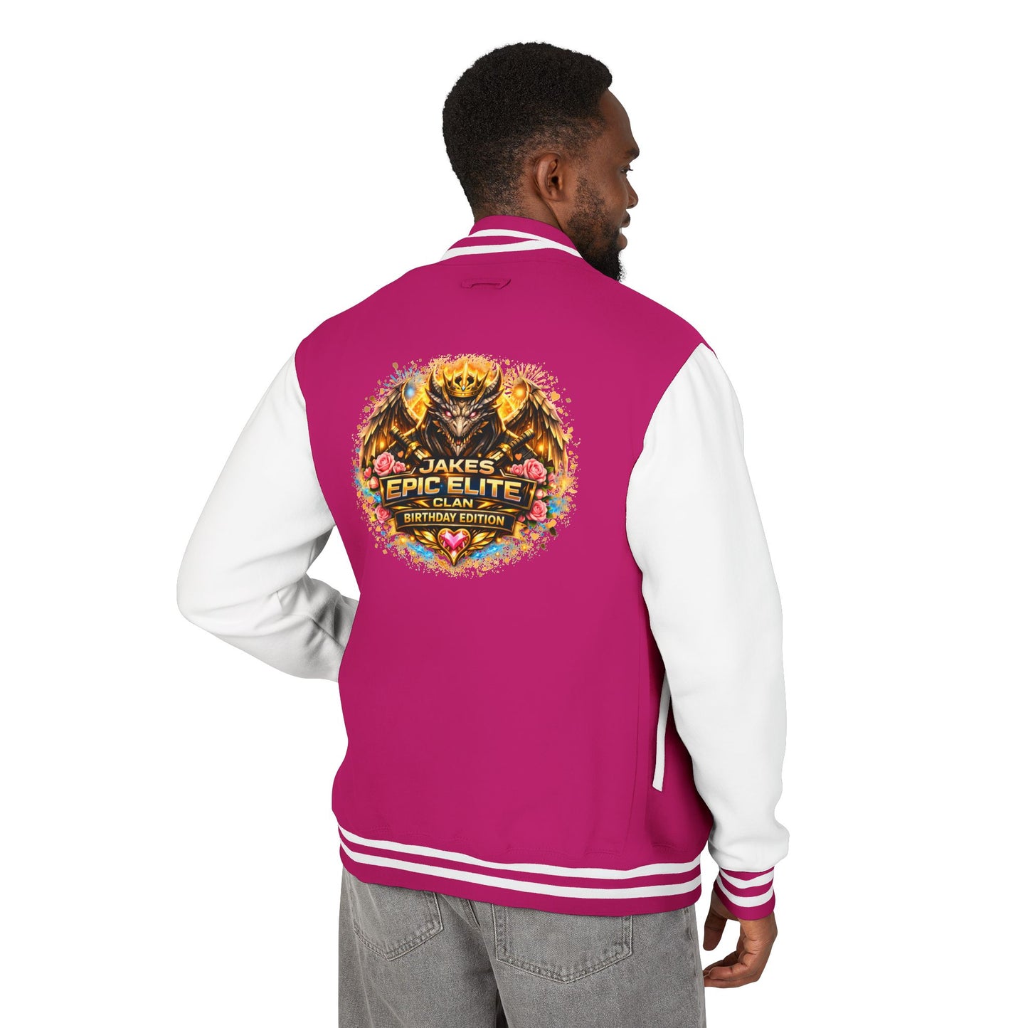 Letterman Jacket — "Jake's Epic Elite Clan" Gaming Varsity Jacket