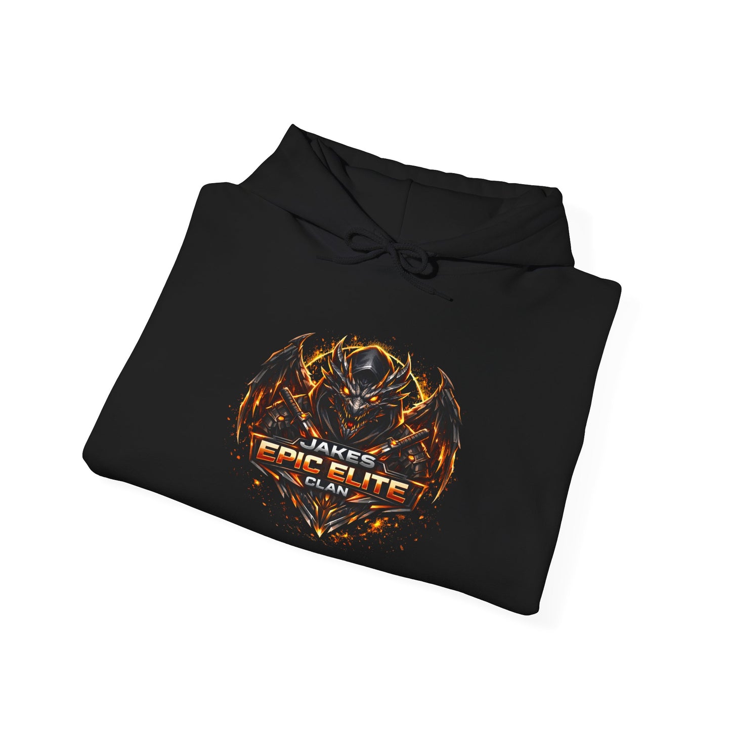 Jakes Epic Elite Gaming Hoodie - Fiery Crest Graphic Pullover