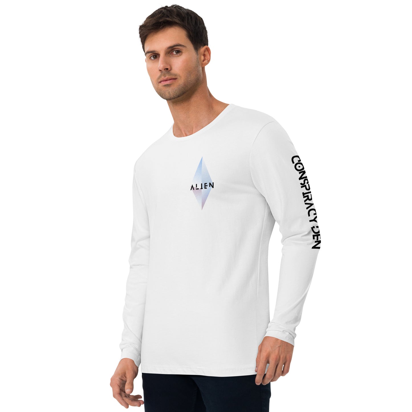 Alien Beach Vibes Long Sleeve Fitted Crew