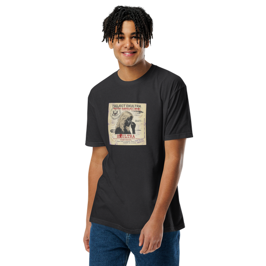 EK Ultra Subproject 47-B conspiracy t-shirt — Black front — Conspiracy Den MKUltra tee
