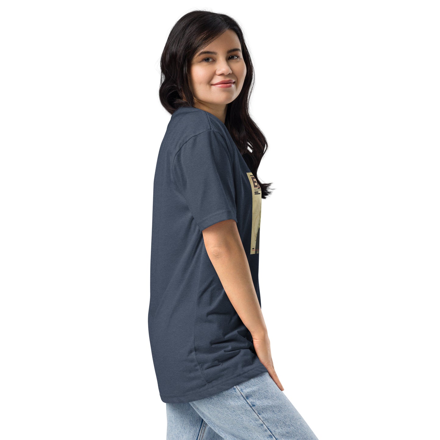 EK Ultra Tear Protocol conspiracy t-shirt — Midnight Navy detail — Conspiracy Den Subproject 142 tee