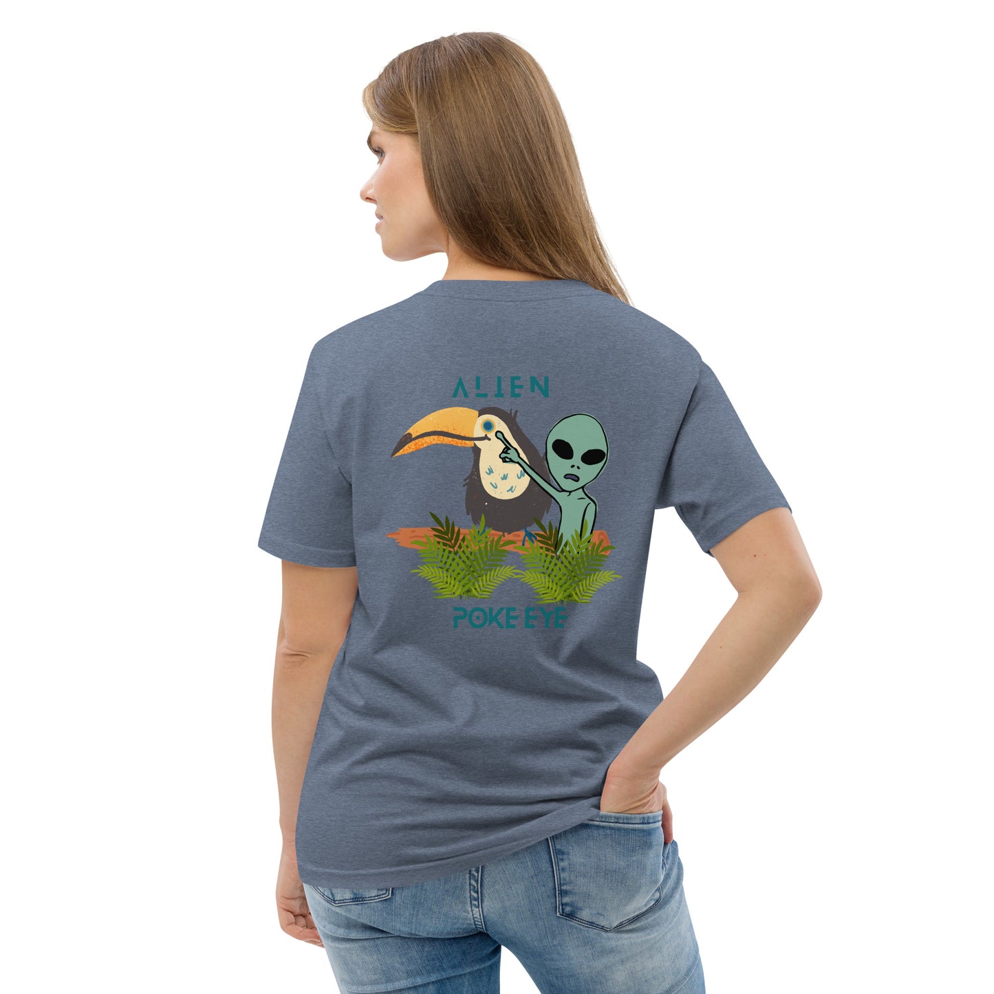 Alien Poke-Eye organic cotton t-shirt