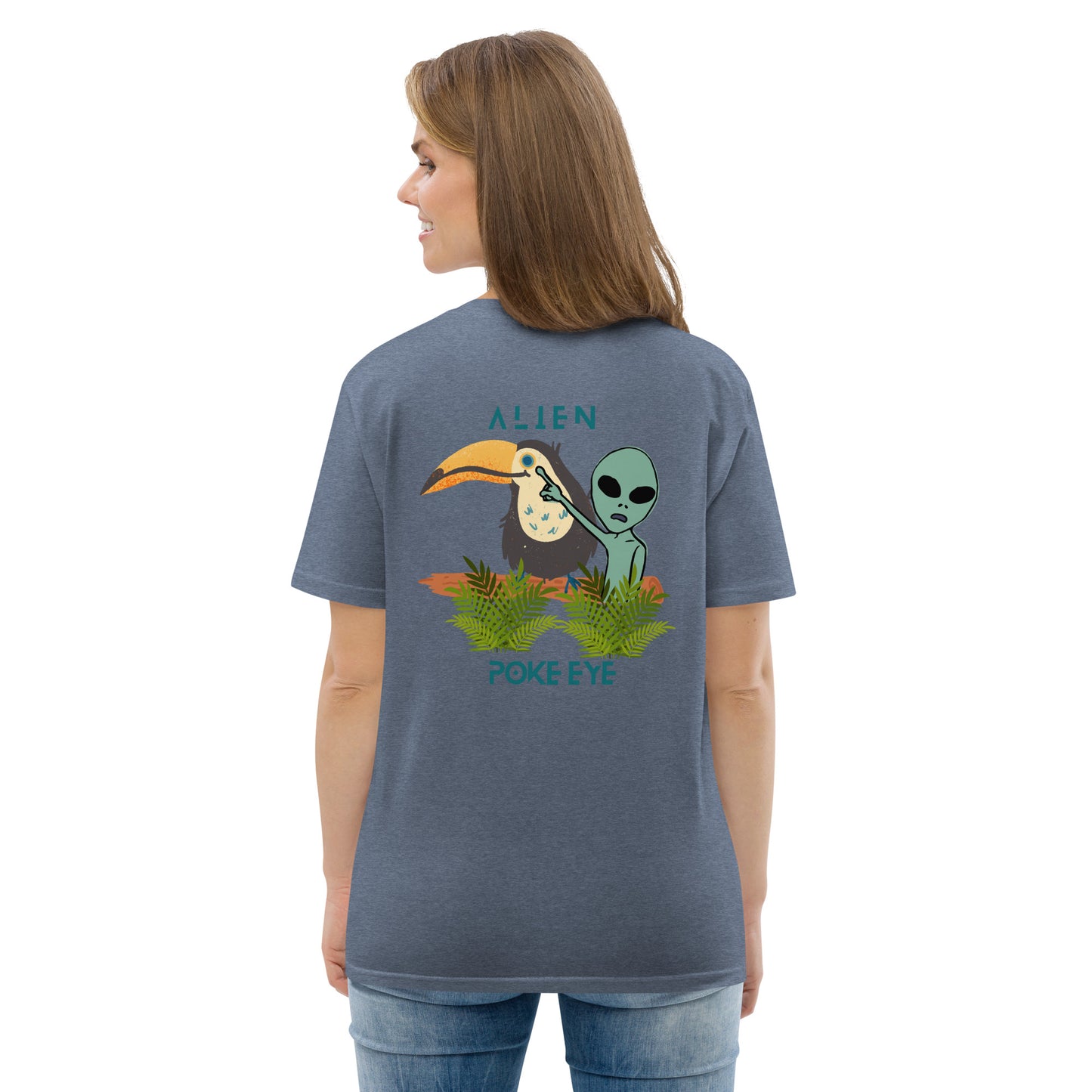 Alien Poke-Eye organic cotton t-shirt