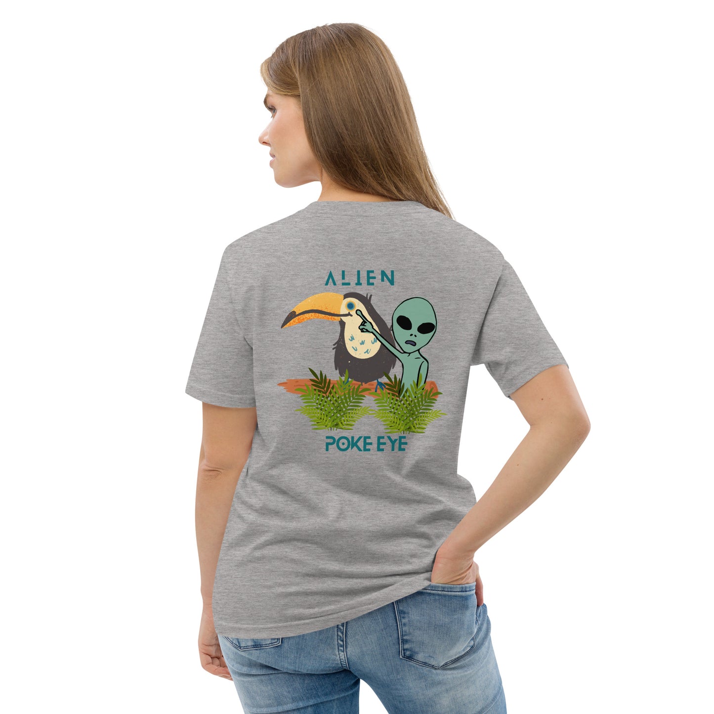 Alien Poke-Eye organic cotton t-shirt