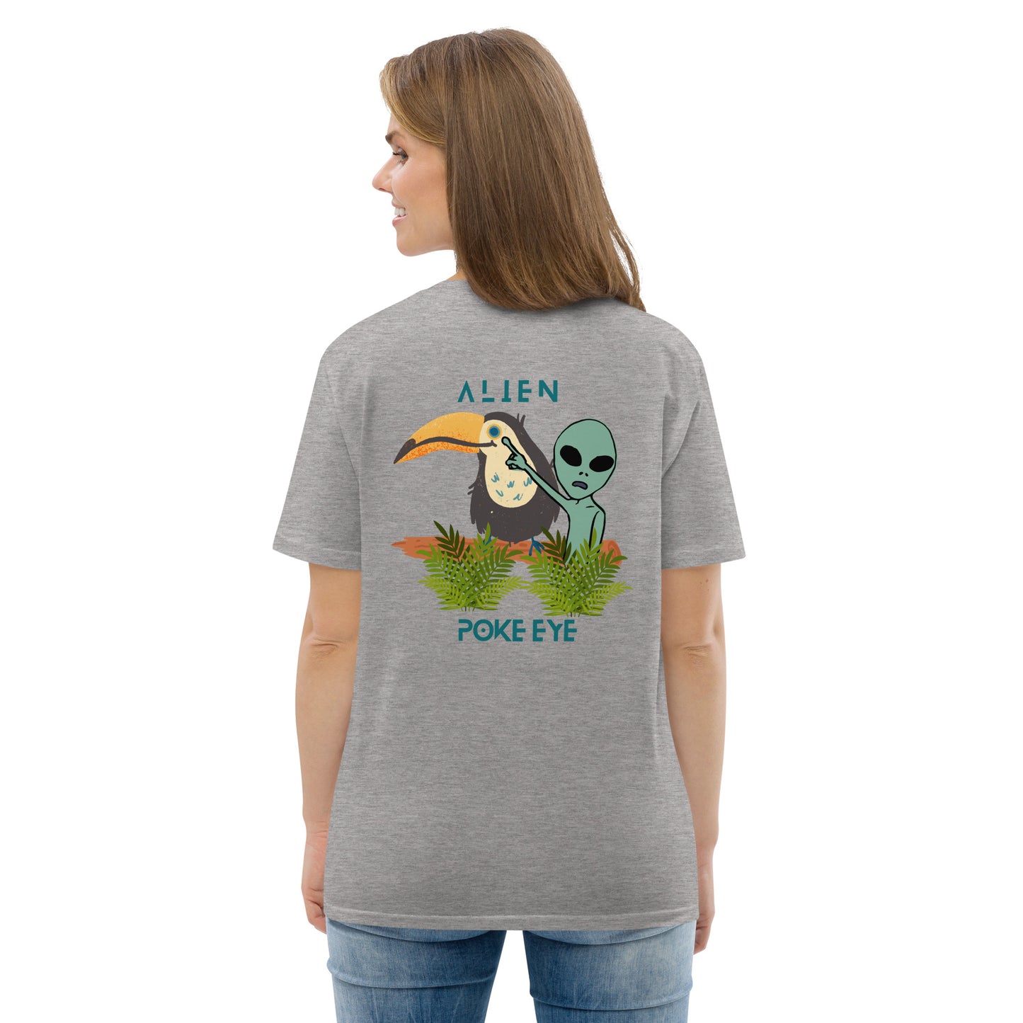 Alien Poke-Eye organic cotton t-shirt