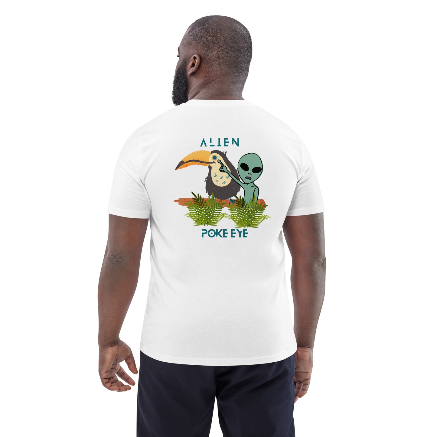 Alien Poke-Eye organic cotton t-shirt