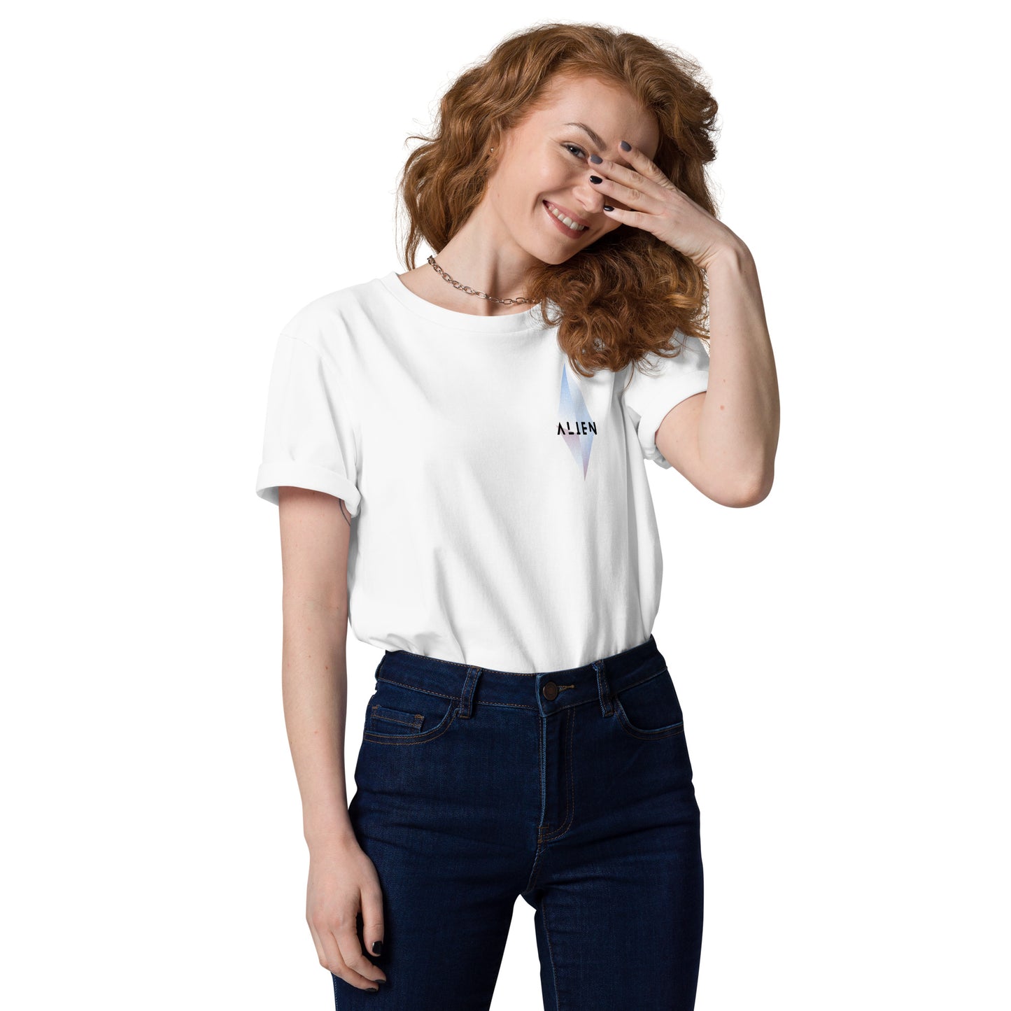 Alien Poke-Eye organic cotton t-shirt