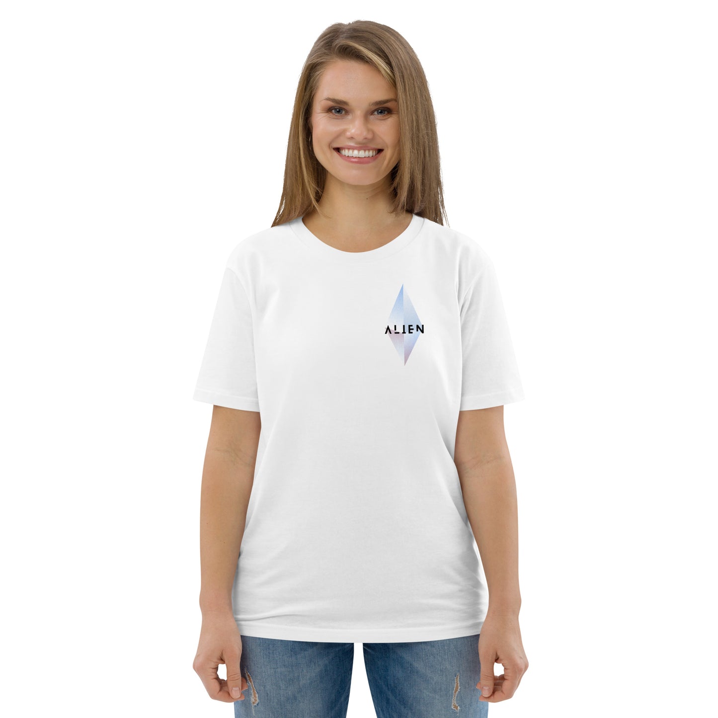 Alien Poke-Eye organic cotton t-shirt