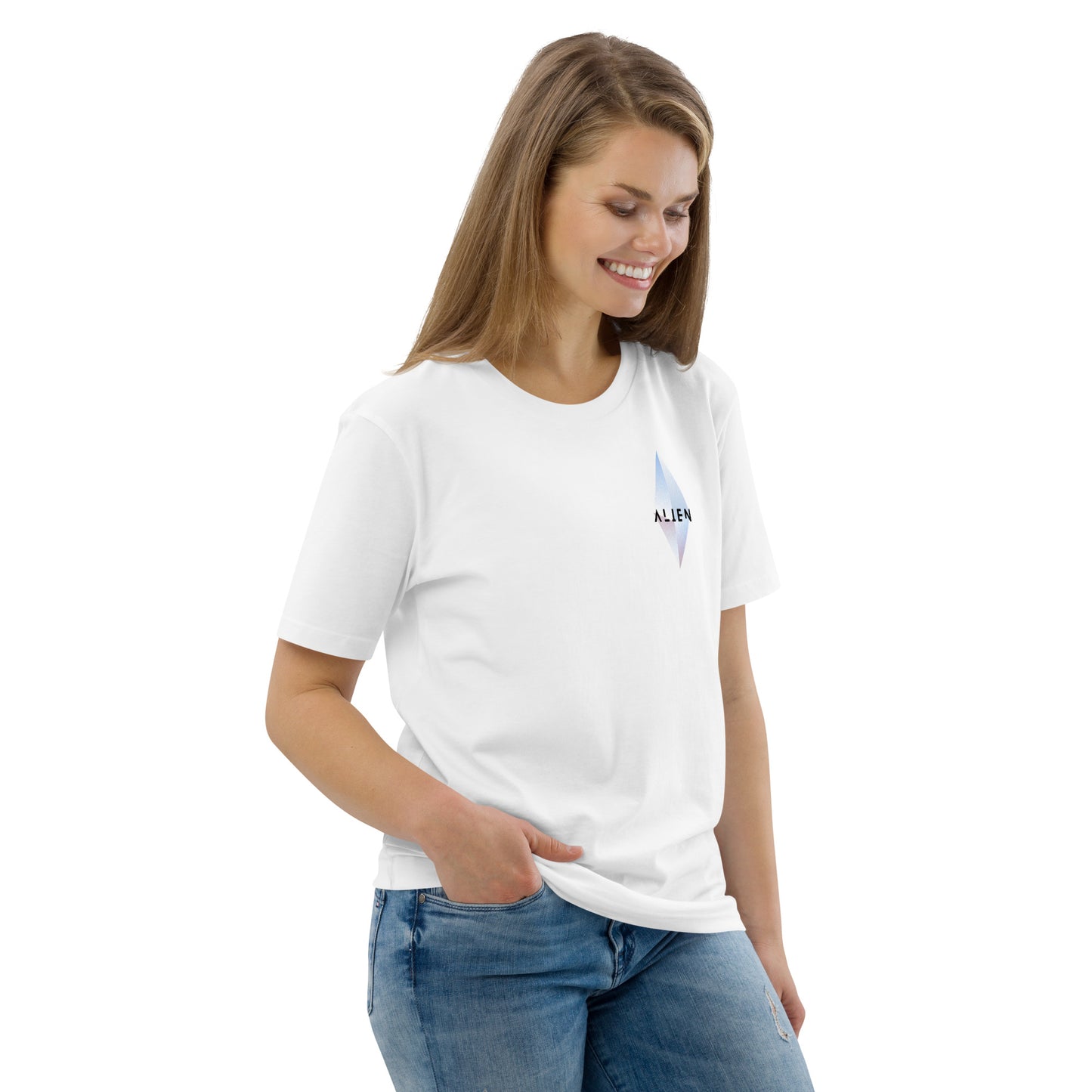 Alien Poke-Eye organic cotton t-shirt